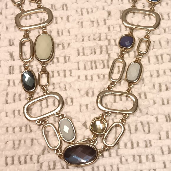 Charlie Paige long station & a 2 layer chunky link necklace lot - NEW - Picture 6 of 11